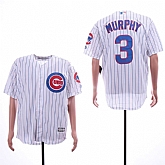 Cubs 3 Daniel Murphy White Cool Base Jersey Sguo,baseball caps,new era cap wholesale,wholesale hats